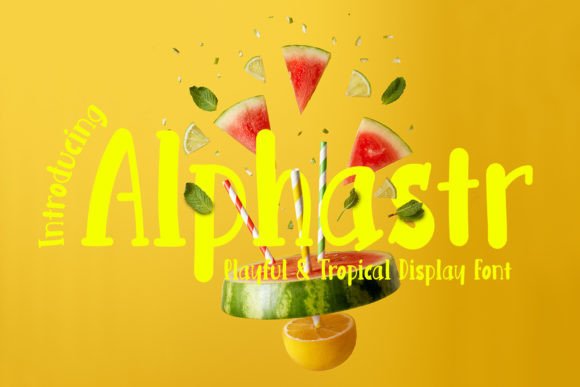 Alphastr Typeface: Tropical Freshness for Modern Web Design