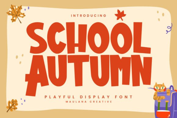 Autumn School: A Playful Display Typeface for Modern Web Design