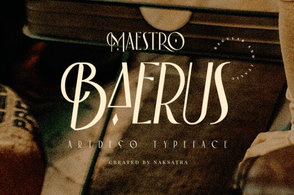 Baerus Typeface: Elevating Editorial Design with Art Deco Elegance