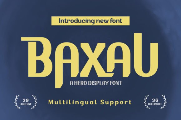 Baxau: The Bold Display Font That Transforms Small Business Branding