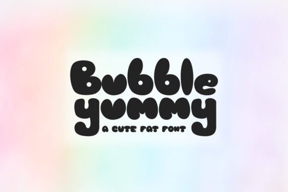 Bubble Yummy: A Playful Display Font for Modern Editorial Design