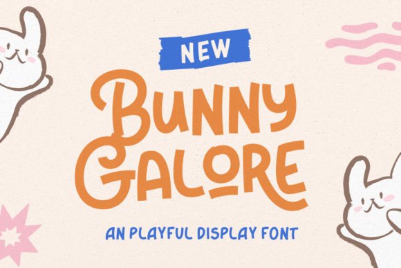 Bunny Galore: A Whimsical Display Font for Playful Brand Identity