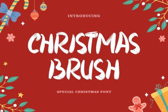 Christmas Brush: A Creative Font for Festive Branding