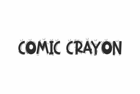 Comic Crayon: A Playful Display Typeface for Brand Identity