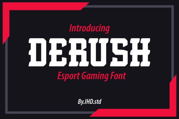 Derush: A Modern Display Font for Editorial Design