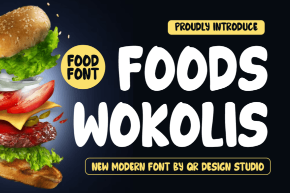 Foods Wokolis: A Bold Display Font for Authentic Branding