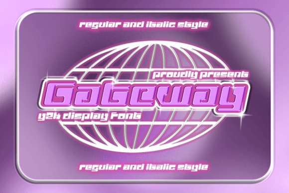 Gateway: A Y2K Display Font for Modern Brand Identity