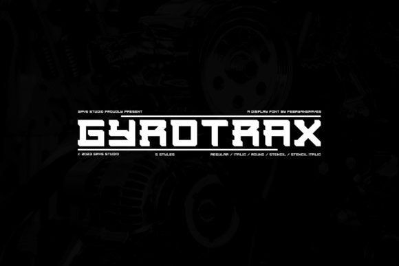 Grvs Gyrotrax Modern Display: A Cyberpunk Typeface for Bold Editorial Design