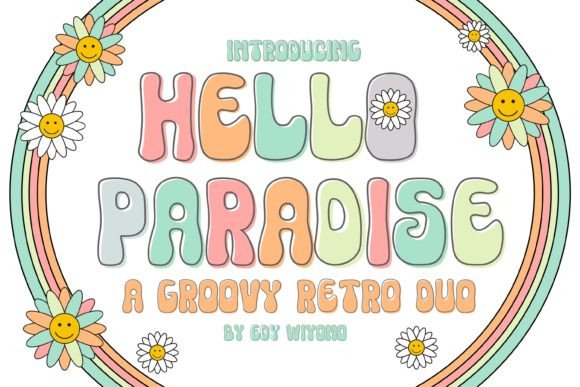 Hello Paradise: A Retro Display Font for Editorial Design