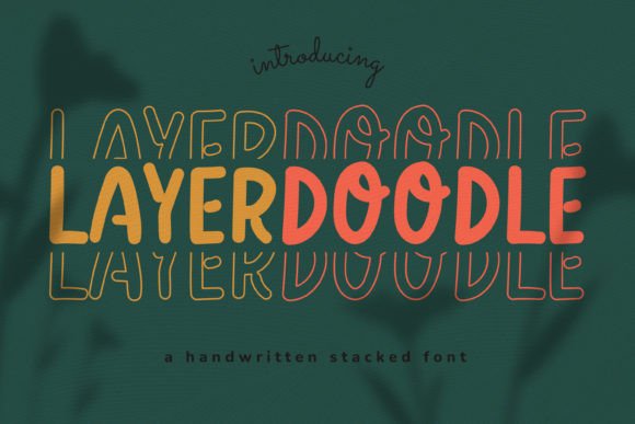 Layerdoodle: A Display Font for Editorial Design and Content Branding
