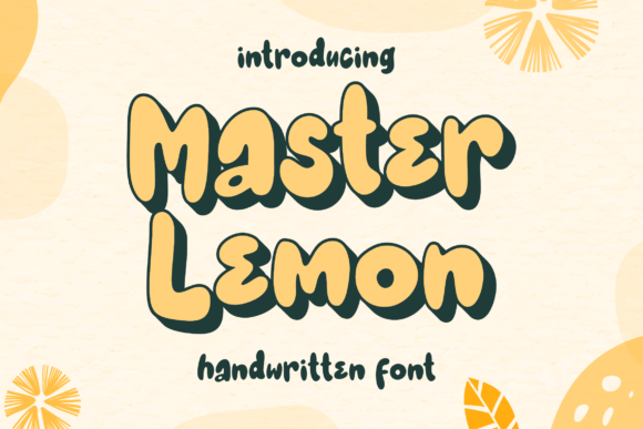 Master Lemon: The Cute Handwritten Display Font for Crafters