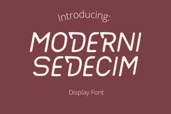 Moderni Sedecim: A Futuristic Display Font for Editorial Design