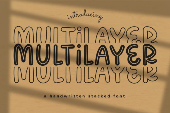 Multilayer: A Display Font for Modern Editorial Design