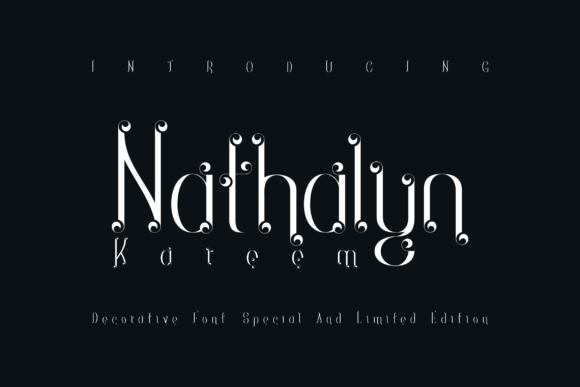 Nathalyn Kareem: A Premium Display Font for Luxury Brand Identity