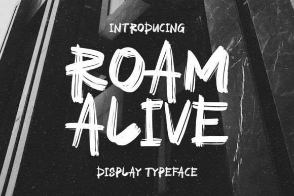Roam Alive: A Bold Display Typeface for Editorial Design