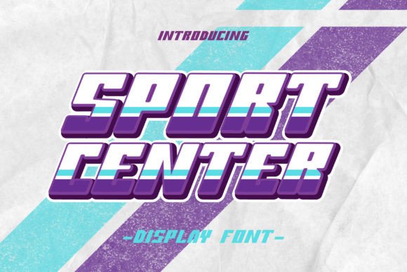 Sport Center: The Urban Display Typeface for High-Impact Campaigns