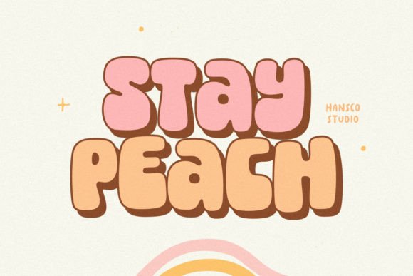 Stay Peach: A Bold Retro Serif for Modern Campaign Design