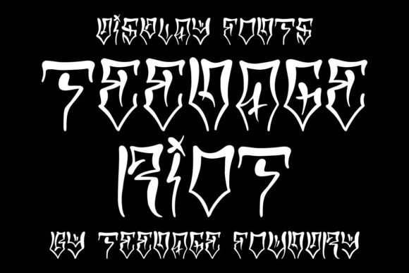 Teenage Riot Typeface: A Chicano-Inspired Display Font for Bold Branding
